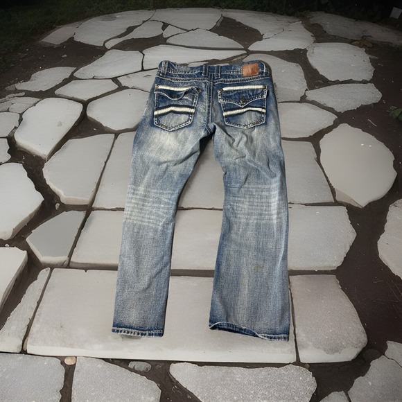 Axe & Crown Jeans Mens 36 x 32 Boot Fit Y2K Skater  Grunge Loose Flap Pockets - Picture 1 of 8